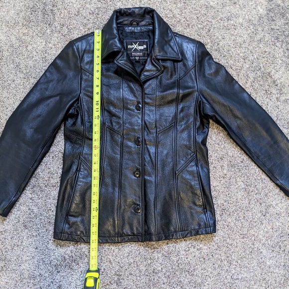Vintage 90s Wilsons Maxima 100% Leather Jacket - Picture 5 of 12